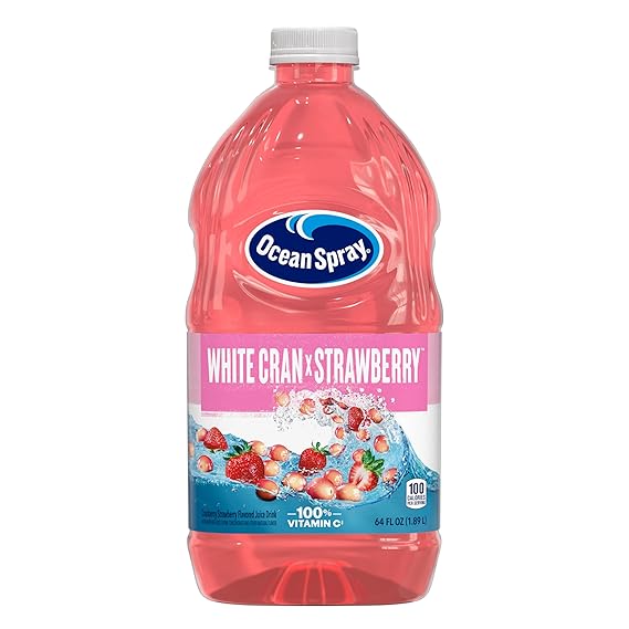 Ocean Spray White Cran-Strawberry Juice Drink, 64 Fl Oz Bottle (Pack of 1)
