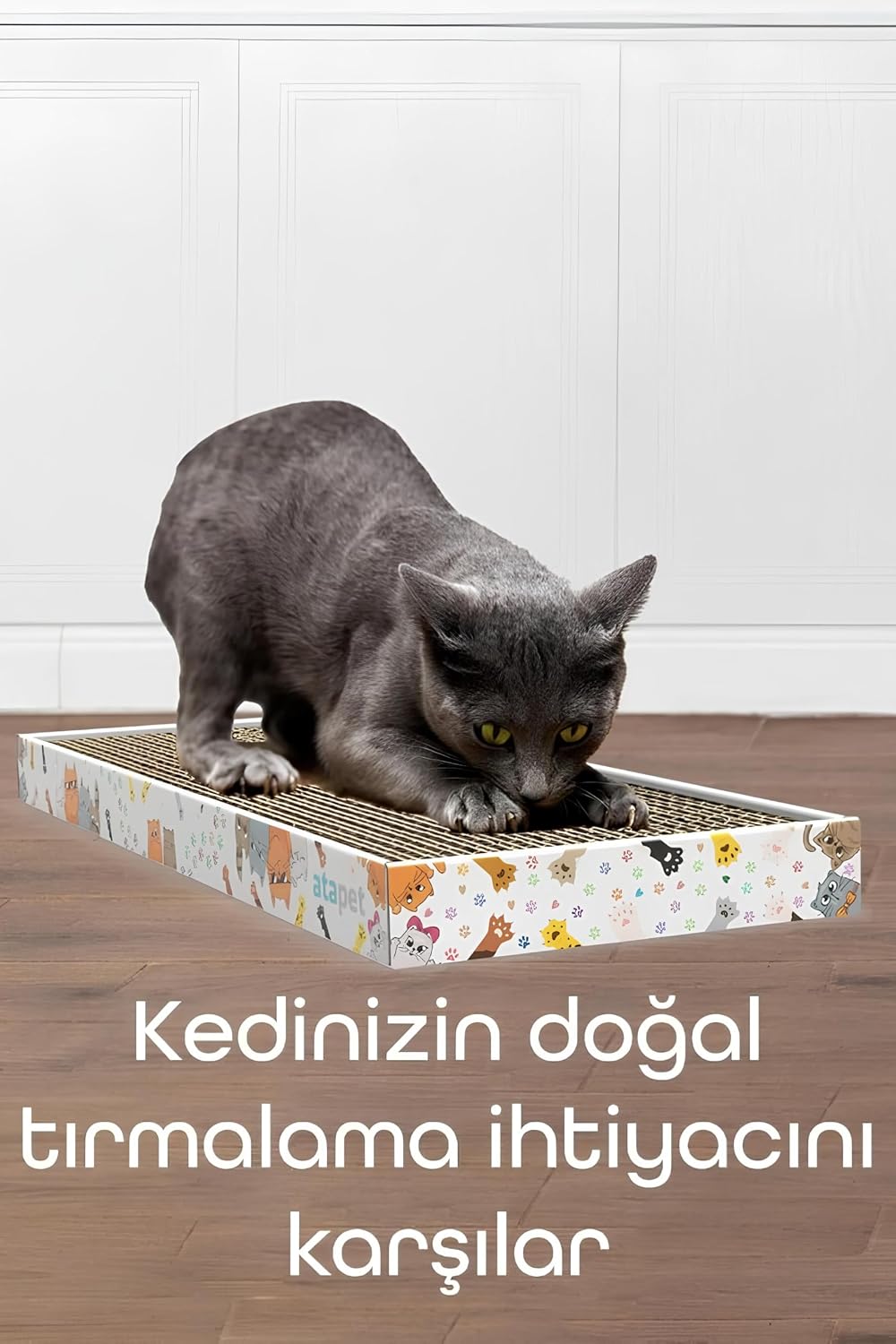 TIRMATA Karton Oluklu Kedi Tırmalama Tahtası