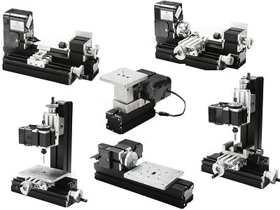 6 In 1 DIY Tool Wood Lathe Mini Multipurpose Metal Material Machine Modelmaking