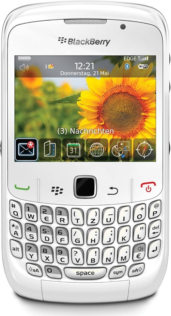 BlackBerry Curve 8520 - Smartphone - GSM - full keyboard - BlackBerry OS - White
