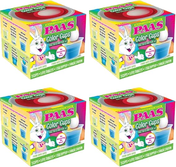 PAAS Color Cups Egg Decorating Kit (Pack of 4) - America's Favorite Easter Tradition