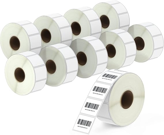 BETCKEY - 1.25" x 1" (32 mm x 25 mm) Thermal Labels, [10 Roll/13800 Labels]