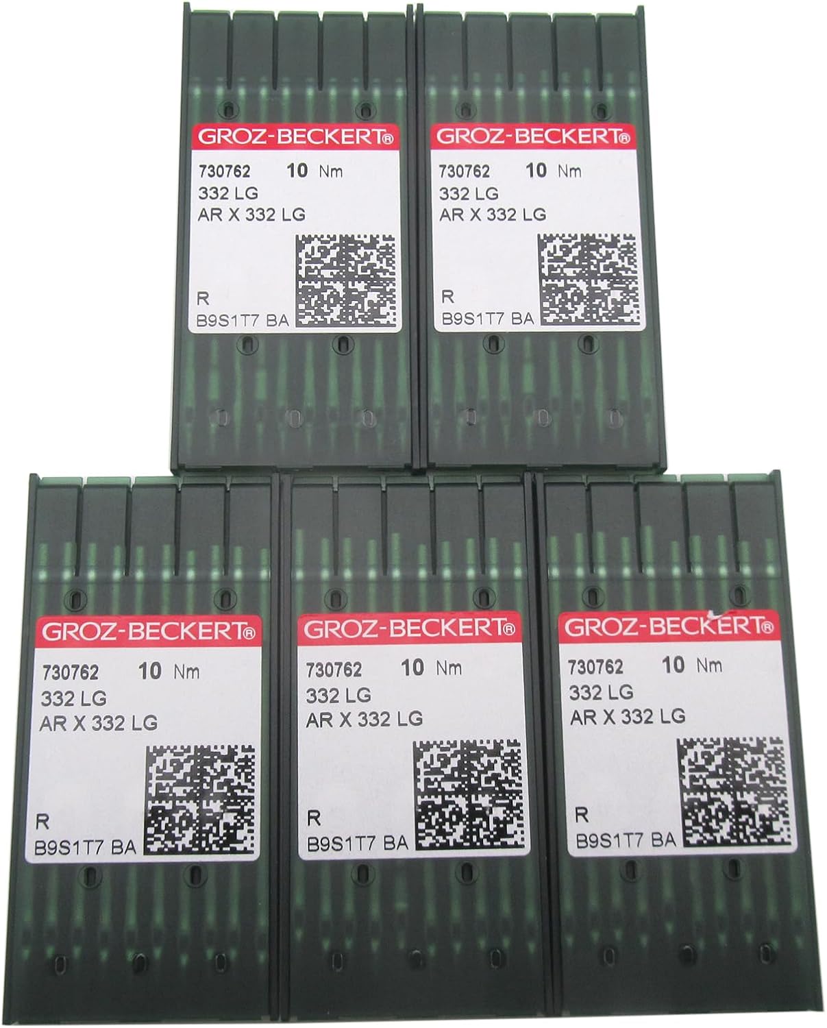 GROZ-BECKERT Needle in CKPSMS Clear Plastic Box- 50PCS Groz-Beckert 332 LG ARX332 LG Shoe Patch Machine Needles Compatible withReplacement for Adler Brand 30-5,30-7 Needle Size:24180