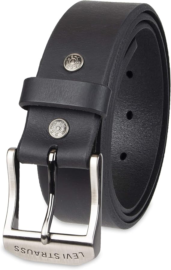 Levis Mens Casual Leather Belt, Classic Strap for Jeans & Everyday Wear