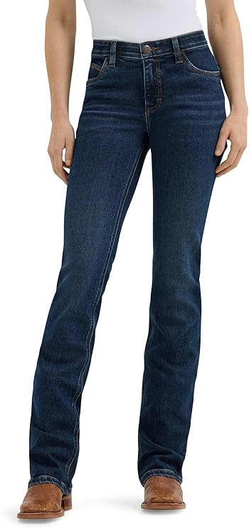 Wrangler Women's Willow Mid Rise Performance Waist Boot Cut Ultimate Riding Jean