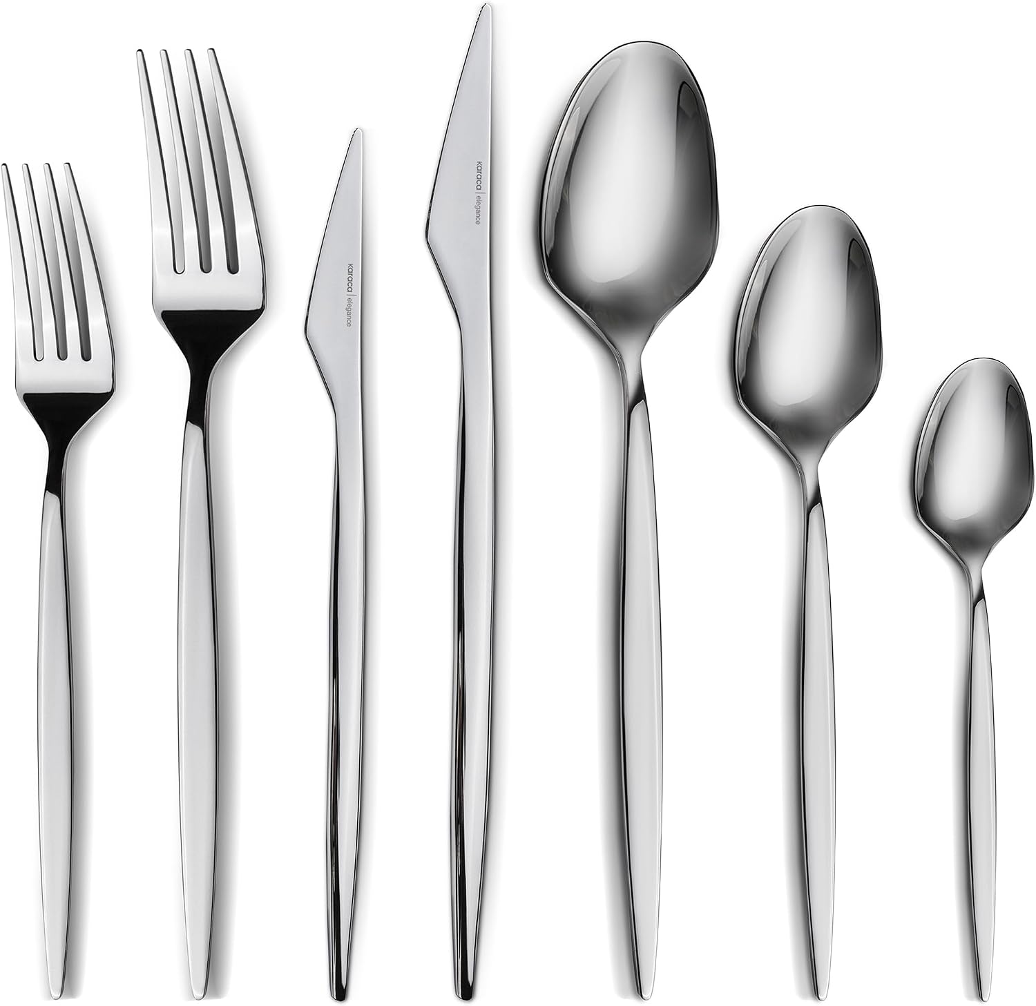 Karaca Thor 84-piece flatware, boxed, stainless steel, stylish box, stylish and high-quality cutlery for sophisticated table culture