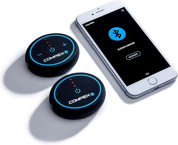 Compex - Wireless muscle stimulator Mini TENS, EMS, Massage - 2 independent channels, 6 programmes and controlled by an intuitive app