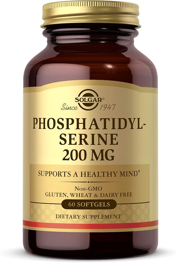 Solgar Phosphatidyl-Serine 200 mg, 60 Softgels, Premium Brain Health