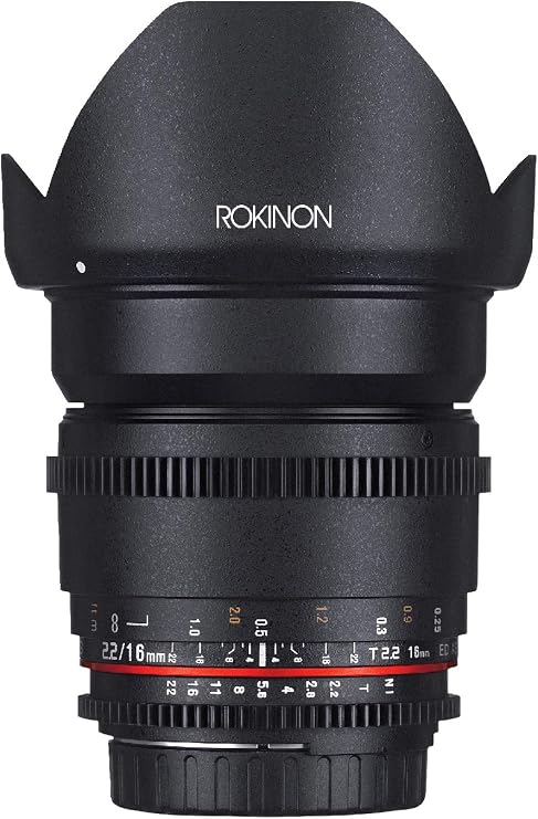 Rokinon CV16M-N 16mm T2.2 Cine Wide Angle Lens for Nikon F Mount Cameras