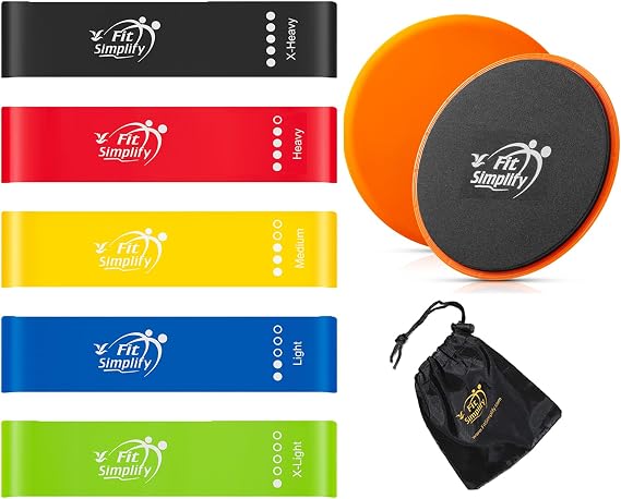 Fit Simplify Resistance Loop Exercise Bands and Sliders