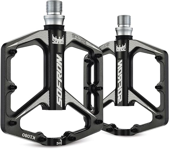 MTB Bike Pedals, Lightweight Aluminum Platform