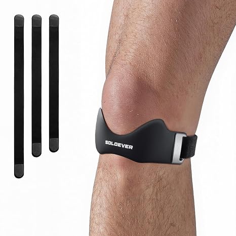 Patellar Tendon Support Strap [Stronger Support & Non-Slip] Knee Brace Patella Band for Running Hiking Basketball Gym Fitness Tennis Badminton Cycling