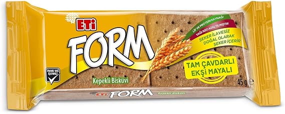 Eti Form Tam Çavdarlı Ekşi Mayalı Bisküvi 45 g