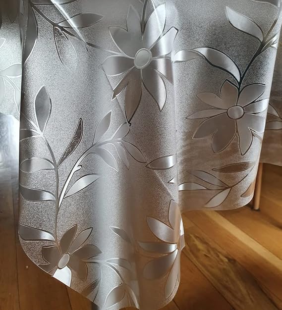 Rectangular Oilcloth Clear PVC Wipe Clean Tablecloth Table Protector Cover 140cm x 240cm