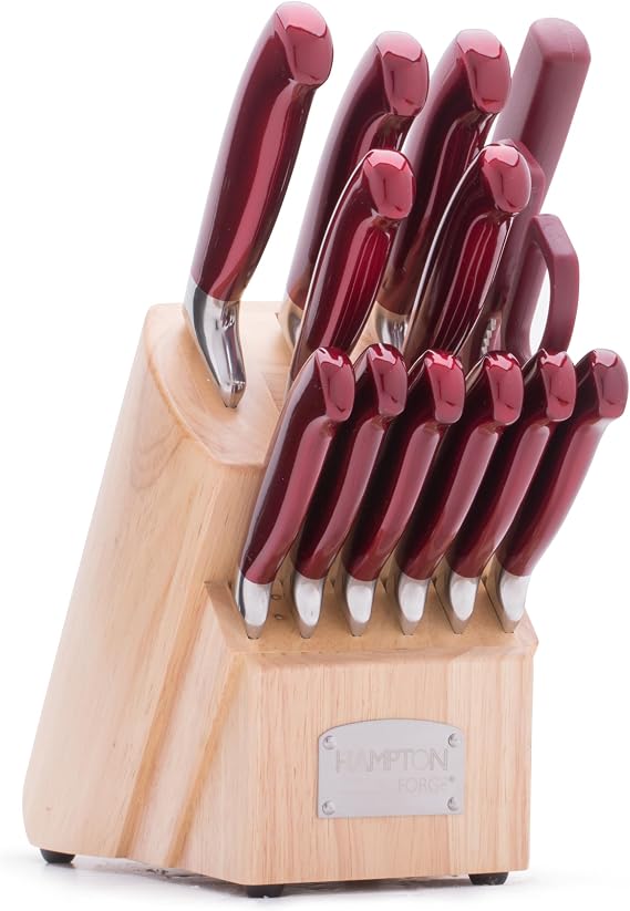 Hampton Forge Hmc01B077B Argentum Red 14Pc Block Set