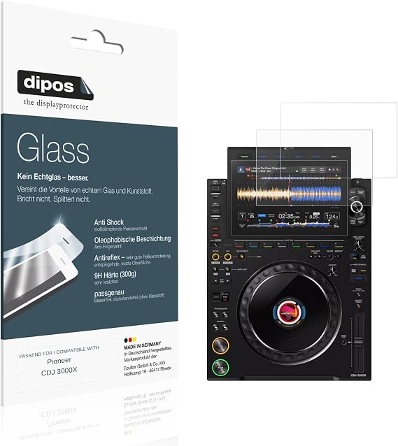 dipos 2x 9H Matte Screen Protector for Pioneer CDJ 3000X