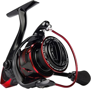 KastKing Sharky Spinning Reel 5.2:1 & 6.2:1 Gear Ratios, Carbon Fiber Drag 3339.5LB, 10+1 Stainless Bearings, Lightweight Nylitech Body, Oversize Shaft, for Saltwater & Freshwater