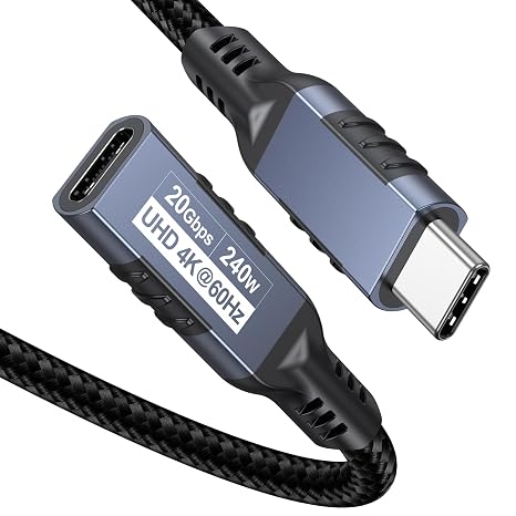 USB C Extension Cable 3ft Bundle 6ft