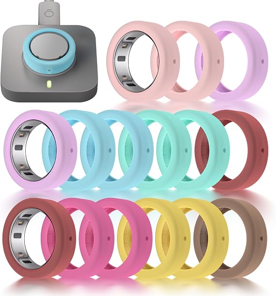15 Pack Ring Cover Compatible with Oura Ring Gen 4/Gen 3, Ultra-Thin Anti-Scratch 2025 New Upgrade Compatible with Oura Ring Gen 4/3 Cover