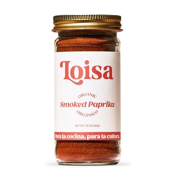 Loisa Smoked Paprika Seasoning, USDA Organic, Non-GMO, No-MSG, No Preservatives, No Artificial Coloring, No Artificial Flavors, 2.3oz, Pack of 1 (Smoked Paprika 1.6oz)
