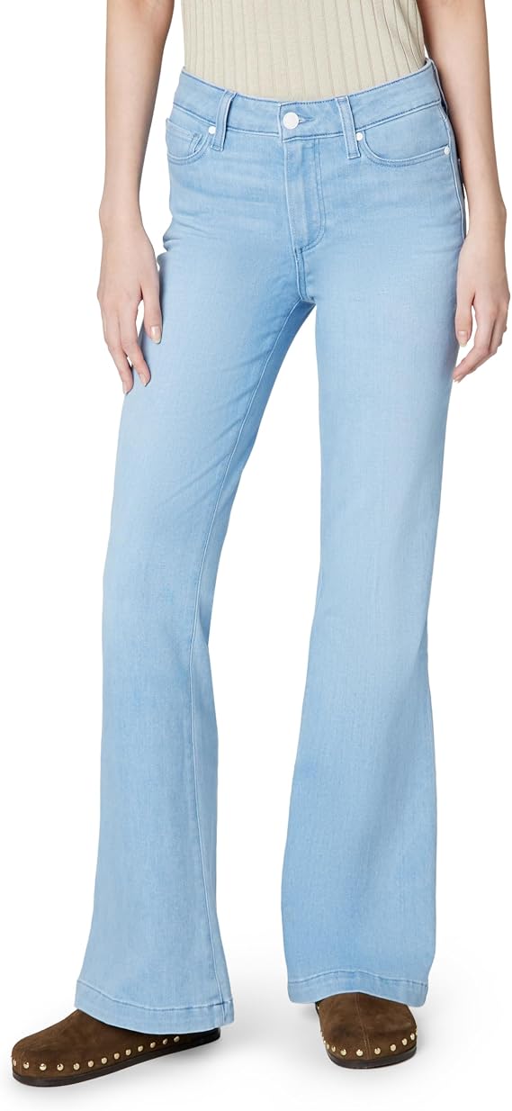PAIGE Women's Genevieve Fog Luxe Coating Jeans