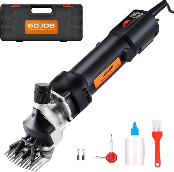 Livestock Electric Clipper,690w Professional Sheep Shearing Clippers, Pet Farm Supplies for Shaving Fur Wool in Sheep, Goats, Cattle, Farm Livestock Pet (Black)
