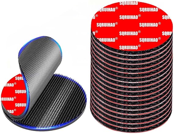 16 Pairs Round 2'' Adhesive Hook and Loop Strips