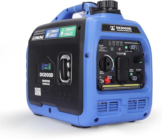 DK 3000W Dual Fuel Inverter Generator, Gas LPG Powered, Quiet Lightweight, Parallel Ready, CO Alert, EPA Compliant, for RV Outdoor Camping Tailgating (DK3000iD)
