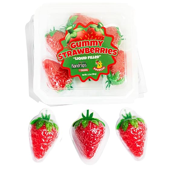 Raindrops Gummy Strawberries, 1 Piece