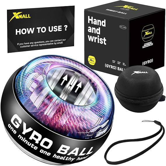XMALL Wrist Gyro Ball, Torque Ball Hand Exerciser, Forearm Strengthener