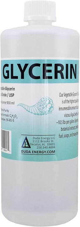 1 Liter of Glycerin USP Food Grade 99.7+% Pure Derived from Palm Fruit/Vegetable Glycerine