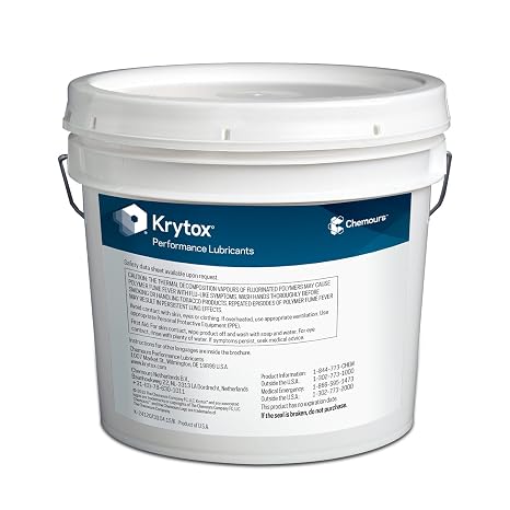 Krytox by Chemours Krytox GPL205 Grease 5 kg/11.01 lb. Pail, D10170335