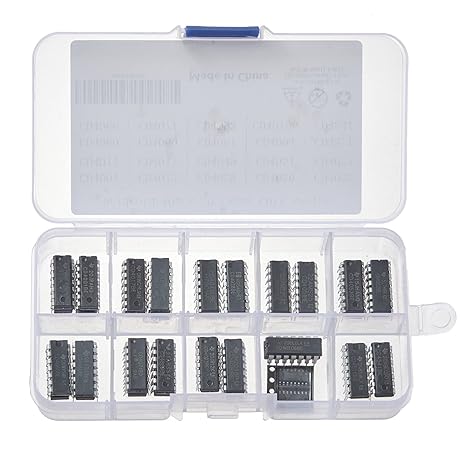40pcs 20 Types CDXX Series CMOS,Including:CD4001 CD4011 CD4013 CD4017 CD4028 CD4049 CD4050 CD4051 CD4052 CD4053 CD4060 CD4066 CD4069 CD4071 CD4081 CD4093 CD4094 CD40106 CD4511 CD4541.