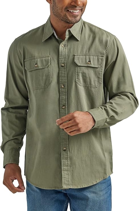Wrangler Authentics Men's Men's Long Sleeve Classic Woven Shirt Men's Long Sleeve Classic Woven Shirt