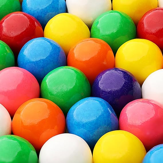 Gumballs for Gumball Machine Refills - 1" Assorted Fruit Gum Balls - 1.7 LB