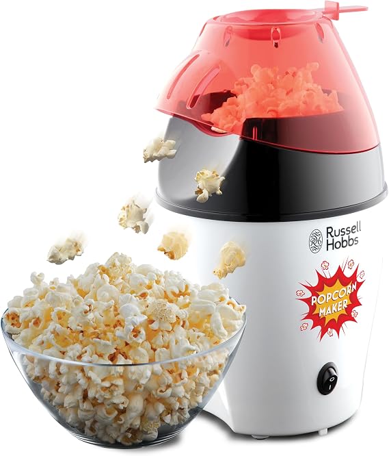 Russell Hobbs 24630-56 Fiesta Popcorn Machine, Hot Air Cooking