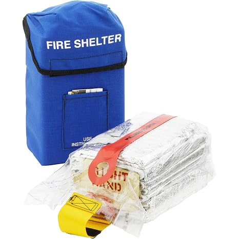 New Generation Forest Fire Protection Shelters | Protects from Flame & Heat | Quick, Easy Deploy | Traps Breathable Air | Includes Carrying Case | Folded 8.5 x 5.5 x 4 | Open 86 x 15.5 x 31