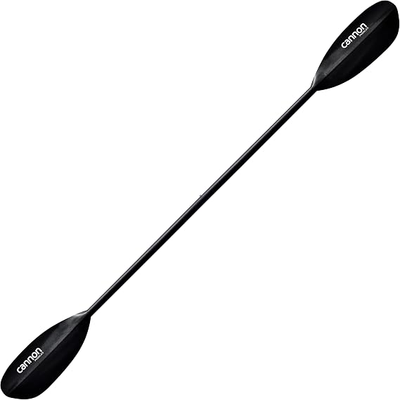 Cannon Paddles Wave Carbon Kayak Paddle with Black Carbon Fiber Reinforced Polymer Blades (2-Piece)