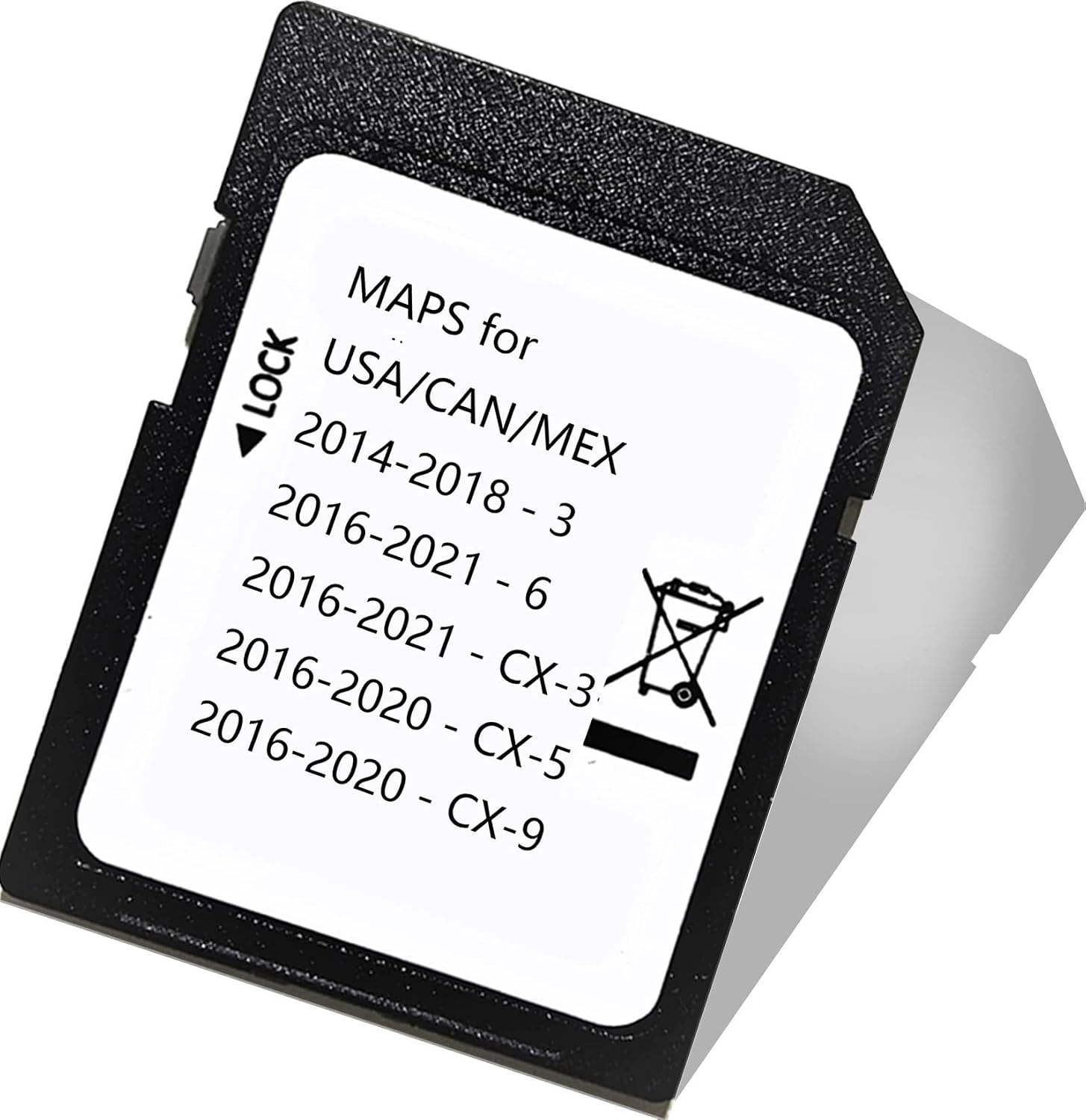 2022 Newest Navigation SD Card for Maz-da 3 6 CX-3 CX-5 CX-9 Navigation SD Card Map USACAMEX
