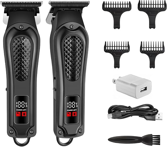 Professional Hair Trimmer for Men, Cordless Rechargeable Haircutting Machine Clipper for Beard, Neck, Sideburns, Sharp