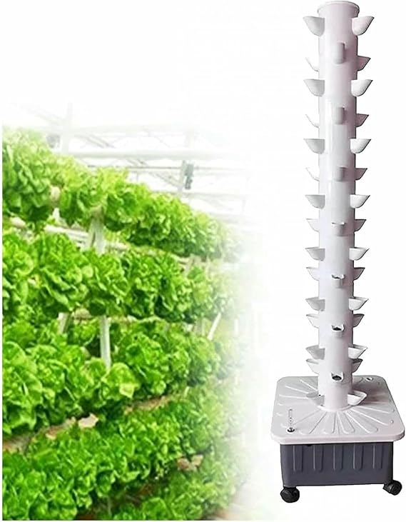15 Layers 45 Holes hydroponic Tower Set hydroponic Planting System Smart Garden, aeroponic Tower Garden Tower Garden hydroponics