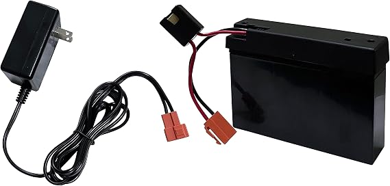 6V 7Ah Battery and Charger Combo Set for Rollplay for VW Bus for Ford Mustang for GMC Yukon for Denali Fire Rescue for Chevy Tahoe Police SUV Child Ride On Car