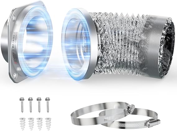 Magnetic Dryer Vent Coupling DV180 Magnetic Dryer Vent Connector Kit 4 Inch