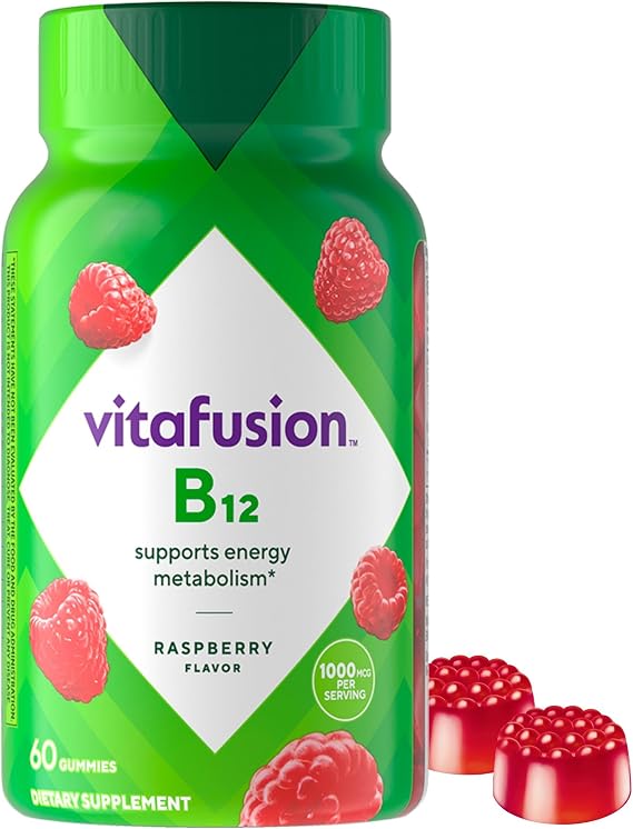 Vitafusion Vitamin B12 1000 mcg Per 2 Gummies | 60 Gummy Vitamins