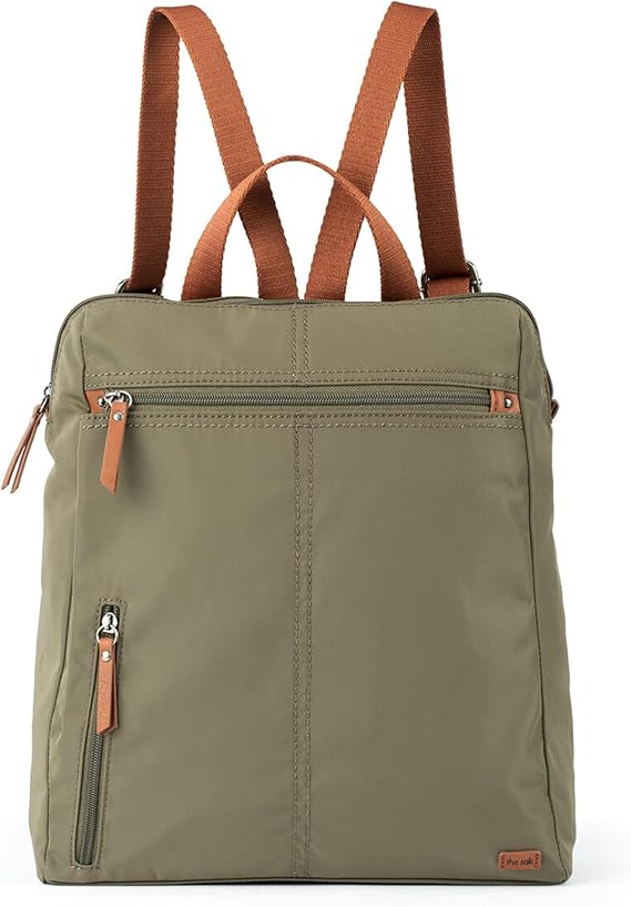 The Sak womens Esperato Recycled Nylon Backpack, Olive Ii, One Size US