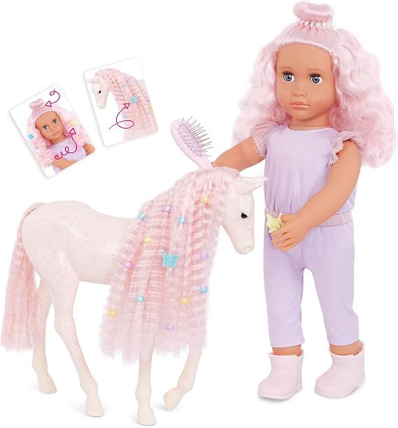 Our Generation Elara & Lumina 46 cm Horse Foal Doll