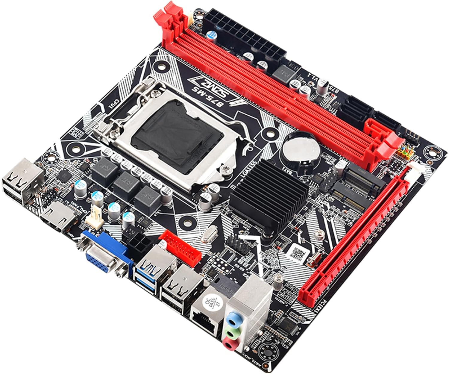 HXBER SZMZ LGA 1155 Desktop Home Office Gaming Motherboard PCI-E 16X DDR3 16GB 100M Network Card USB2.0 USB3.0 M.2 NVME VGA HDMI-Compatible