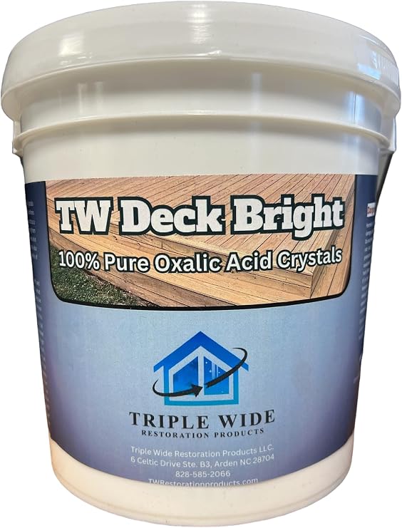 Triple Wide TW Deck Bright - 100% Oxalic Acid Deck and Fence Cleaner