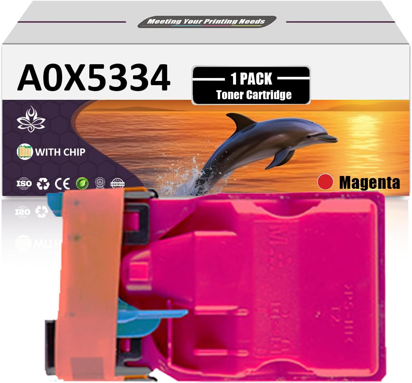 TNP50 Toner Cartridges Compatible for Konica Minolta TN-50 A0X5134 A0X5434 A0X5334 A0X5234 Toner Cartridges Work for Konica Minolta Bizhub C3100 C3100P Printers, 1 Magenta