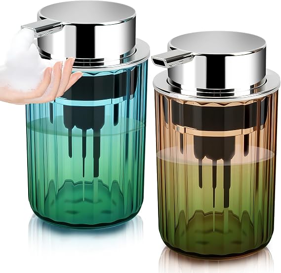 Foaming Soap Dispenser 2-Pack, 11oz Bathroom and Kitchen